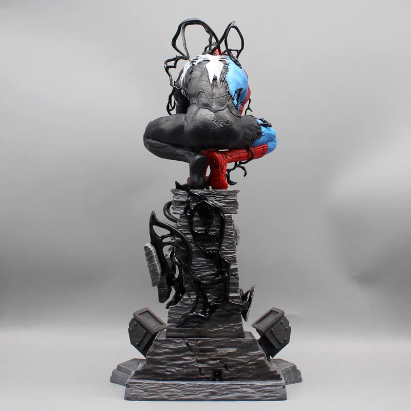 Ultimate Symbiote Spider-Man Statue – Half Venom Transformation | Premium Marvel Collectible