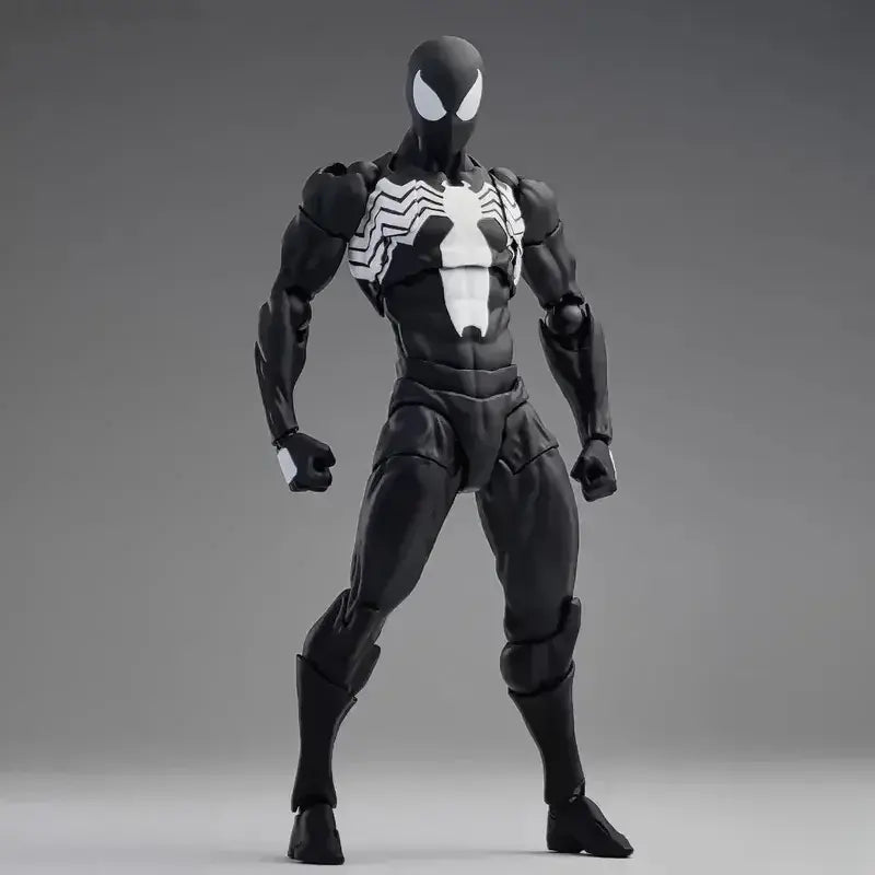 Figura Spider-Man Traje Negro (Symbiote Suit) – Mess Toys Original (Edición Coleccionista)