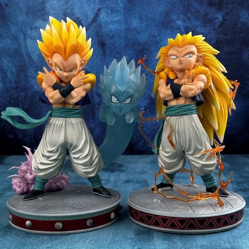 Figura Gotenks Super Saiyan & Super Saiyan 3 – Dragon Ball Z (Set Coleccionista) 25cm