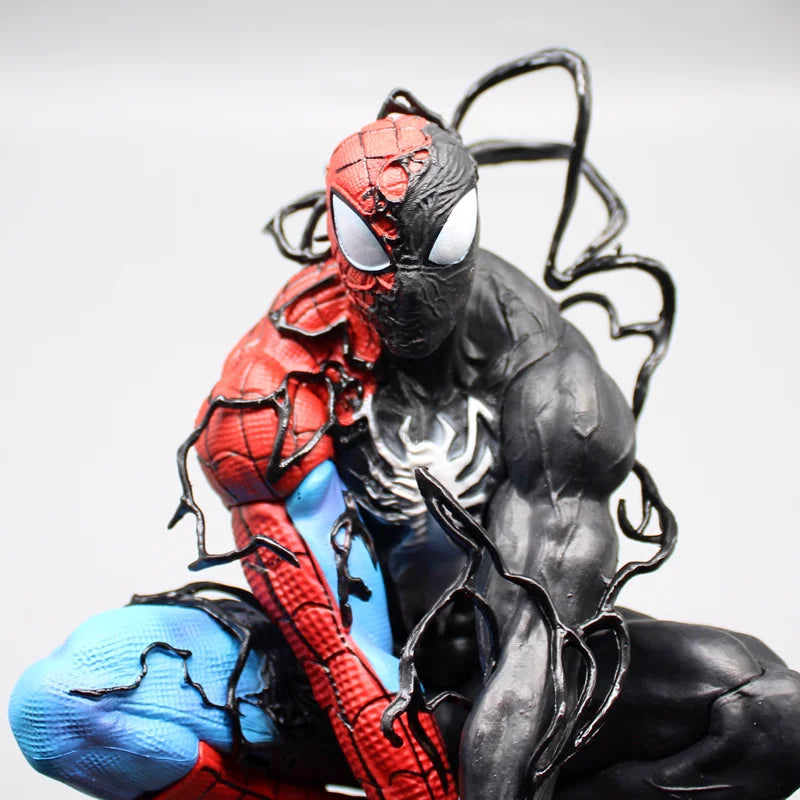 Ultimate Symbiote Spider-Man Statue – Half Venom Transformation | Premium Marvel Collectible