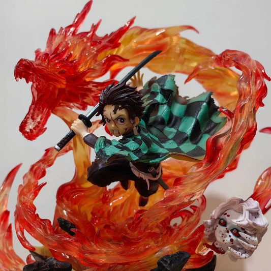 Figura Tanjiro Kamado – Dragón de Fuego (Kimetsu no Yaiba) – Edición Coleccionista