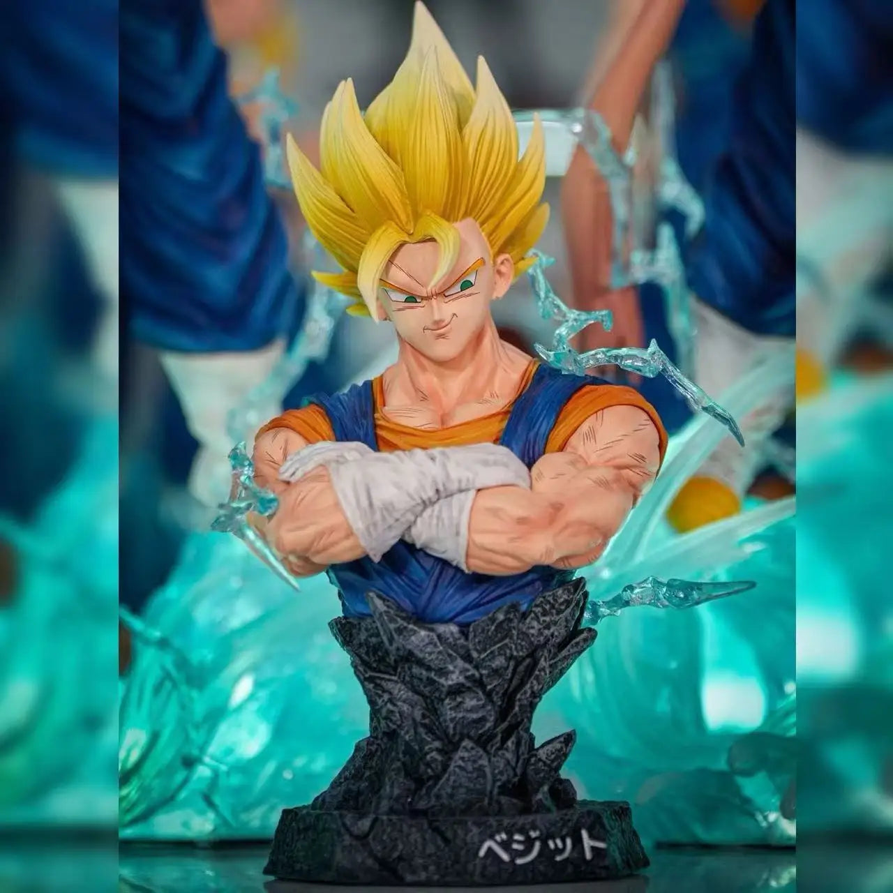Dragon Ball Vegito Dual Transformation Figure – SSJ & SSJ Blue Heads