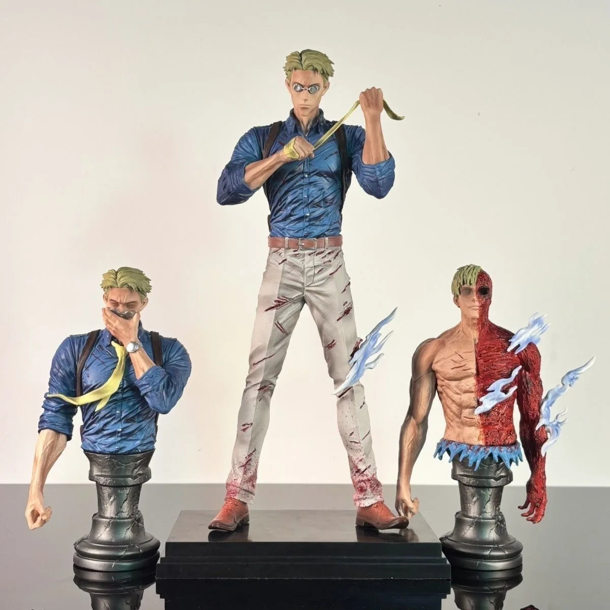 Nanami Kento Jujutsu Kaisen Figure – 30cm Premium Collectible | Battle Damage Edition with Multiple Displays
