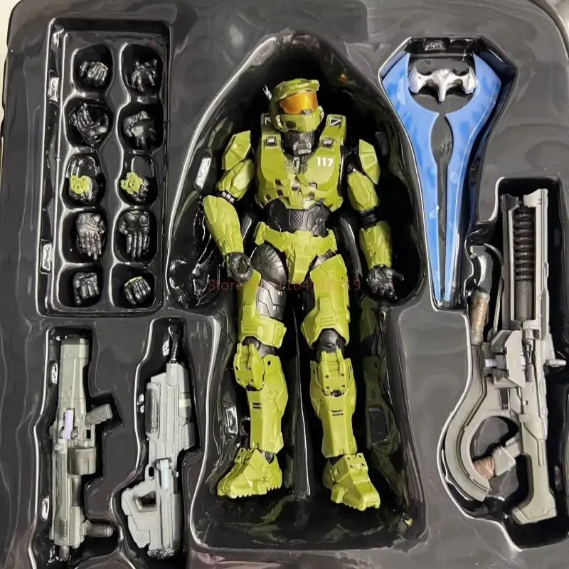 Halo – Figura Jefe Maestro Armadura Mjolnir MK VI Halo infinite (Colección de 18 cm)