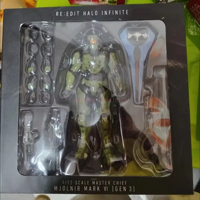Halo – Figura Jefe Maestro Armadura Mjolnir MK VI Halo infinite (Colección de 18 cm)