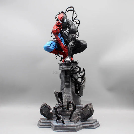 Ultimate Symbiote Spider-Man Statue – Half Venom Transformation | Premium Marvel Collectible