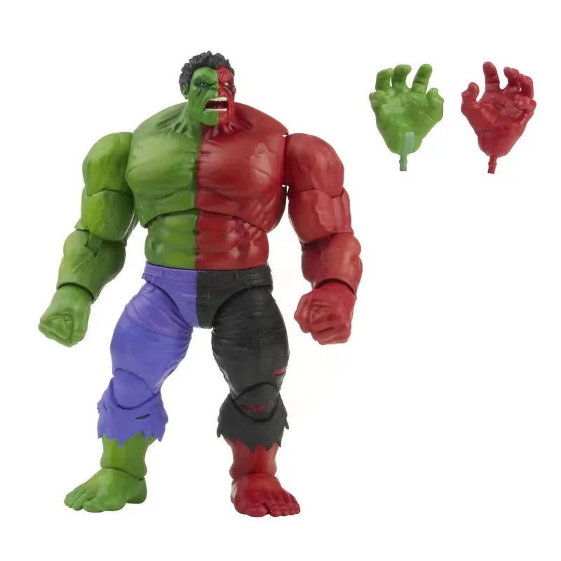 Split Hulk Figure – Dual Color Rage Edition | Unique Marvel Collectible