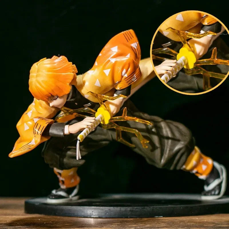 Figura Demon Slayer – Zenitsu Agatsuma 15 cm (Postura de Ataque Trueno)