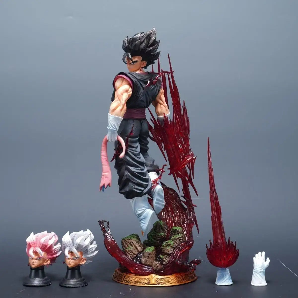 Figura Vegetto  Super Saiyan – 40 cm Edición Coleccionista con Cabeza Intercambiable