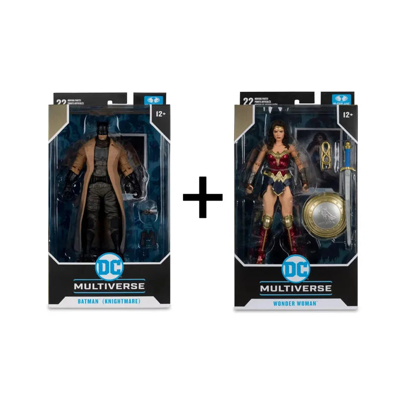 McFarlane Toys Batman v Superman: Dawn of Justice Wonder Woman/Batman Knightmare 18cm figura de acción regalos de modelo originales