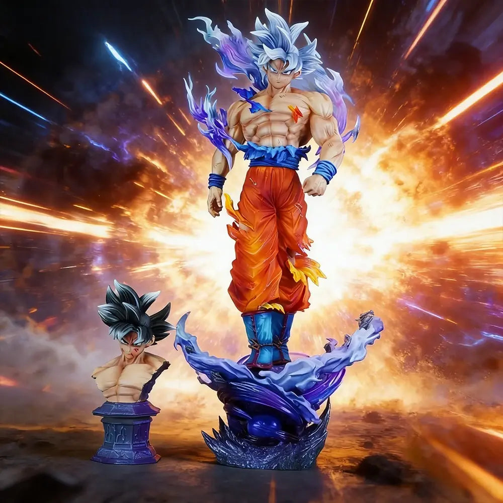 Ultra Instinct Goku 42cm Statue – Dragon Ball Mastered UI Edition | Premium Epic Display Figure