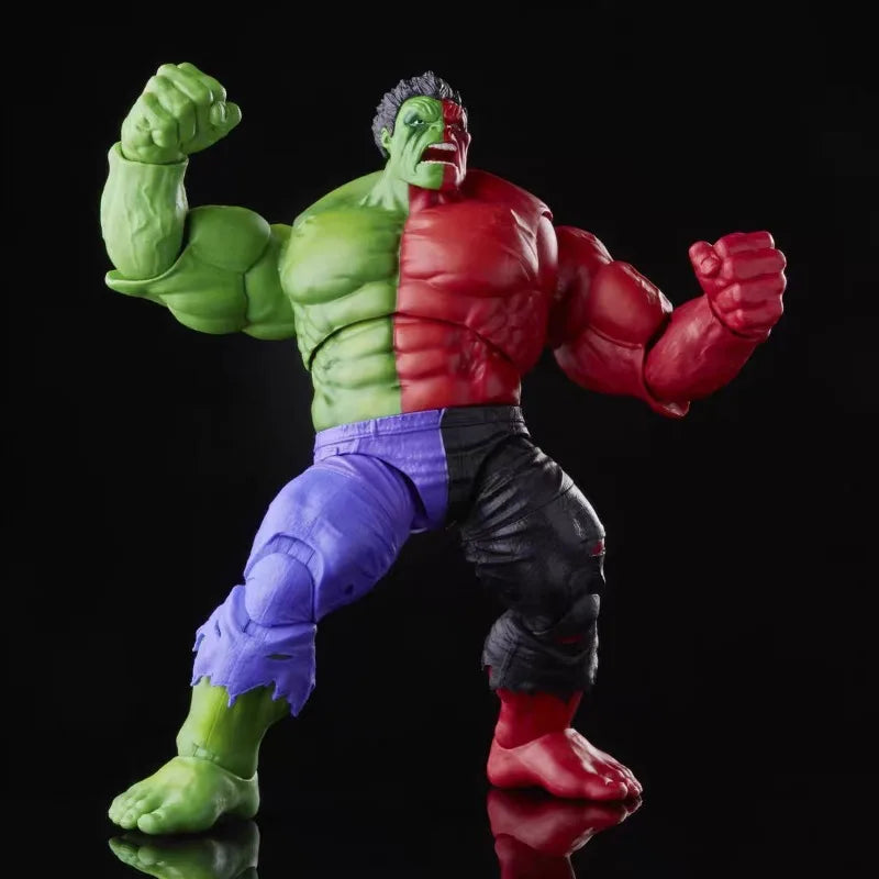 Split Hulk Figure – Dual Color Rage Edition | Unique Marvel Collectible