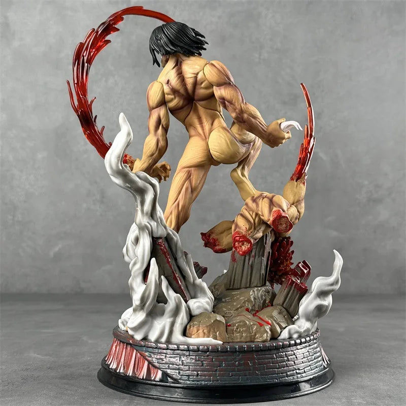 Eren Titan Rage – Attack on Titan Battle Statue | Shingeki no Kyojin Collector Figure