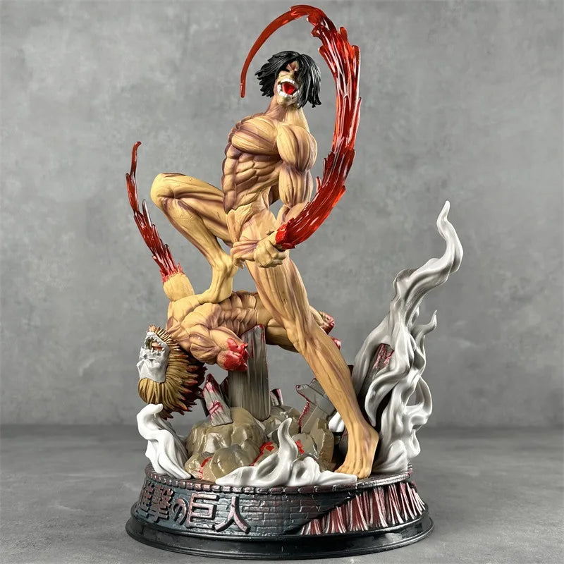 Eren Titan Rage – Attack on Titan Battle Statue | Shingeki no Kyojin Collector Figure