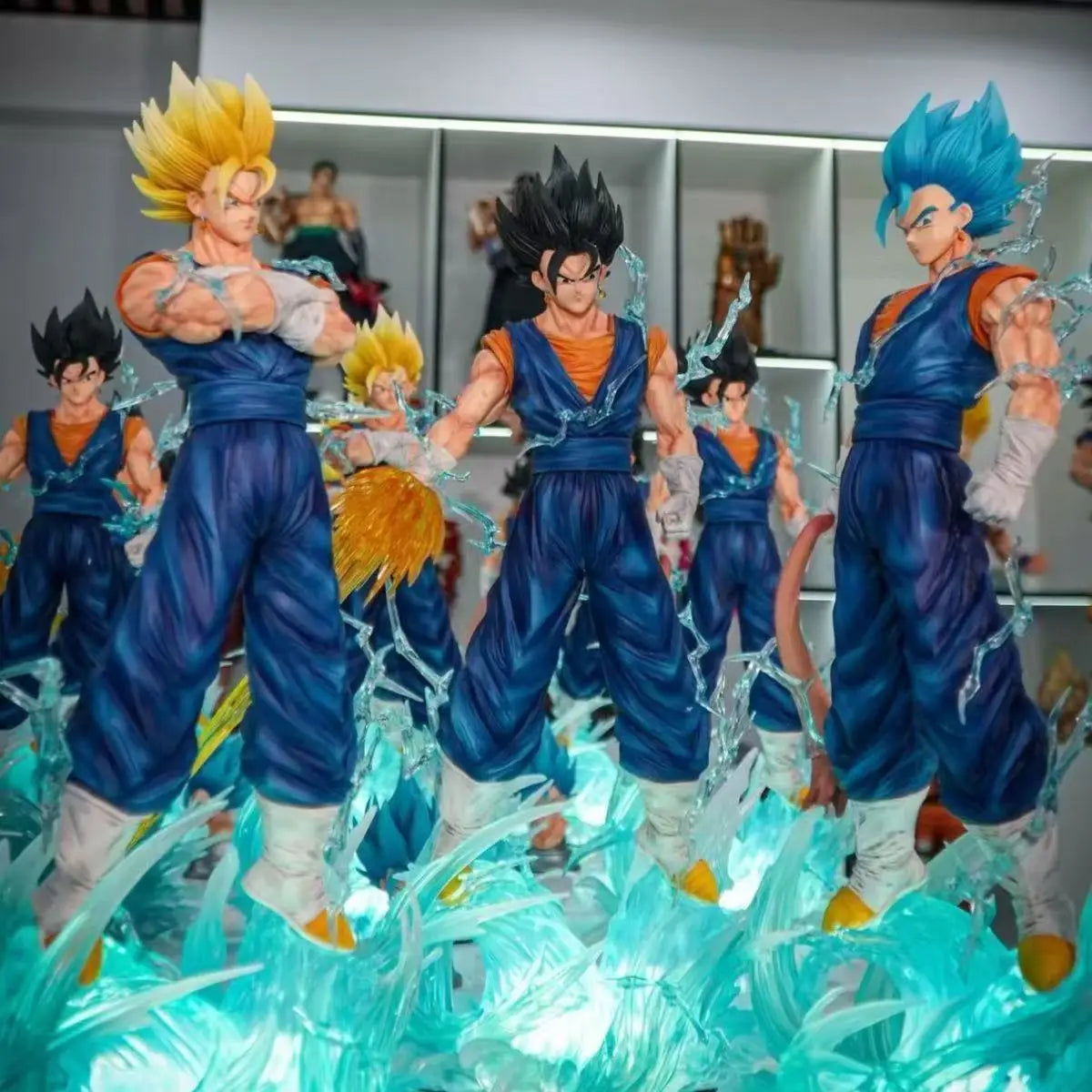 Dragon Ball Vegito Dual Transformation Figure – SSJ & SSJ Blue Heads