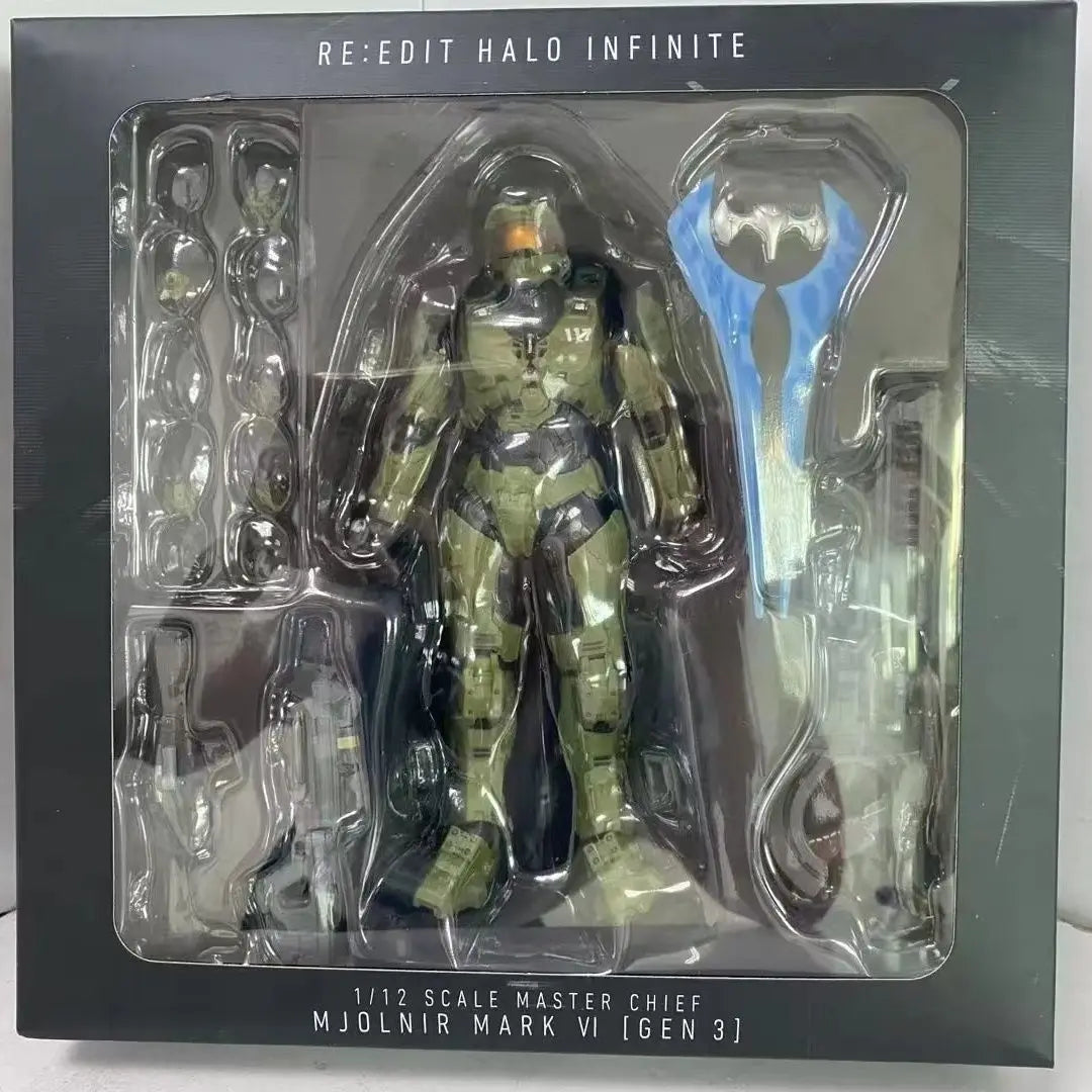 Halo – Figura Jefe Maestro Armadura Mjolnir MK VI Halo infinite (Colección de 18 cm)