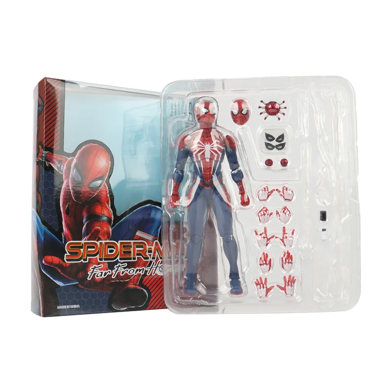 Spider-Man PS4 | Figura de Acción Traje Avanzado (Far From Home Box)