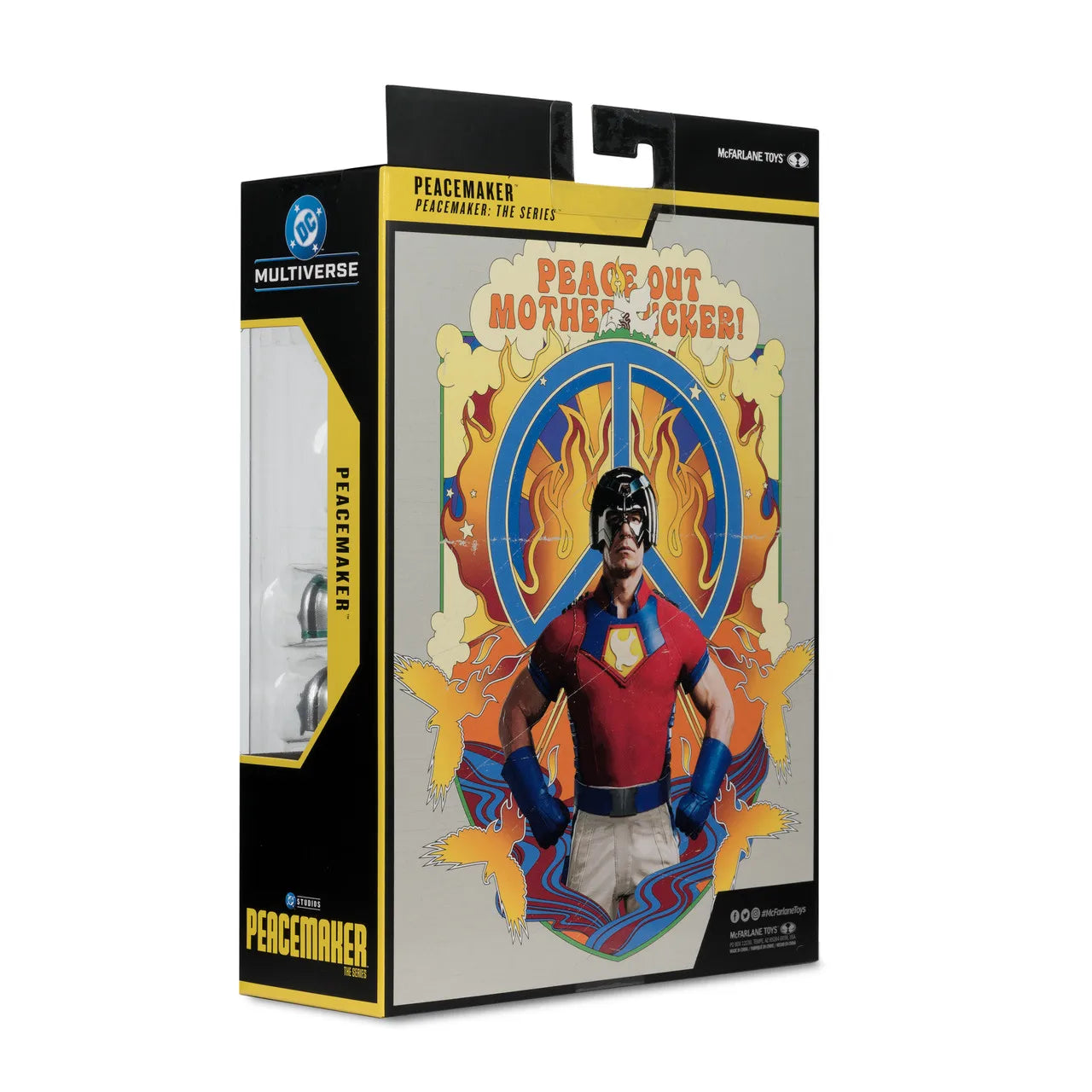 McFarlane Toys DC Multiverse – Peacemaker Edición Deluxe 18 cm | Figura de Acción Coleccionista (John Cena)