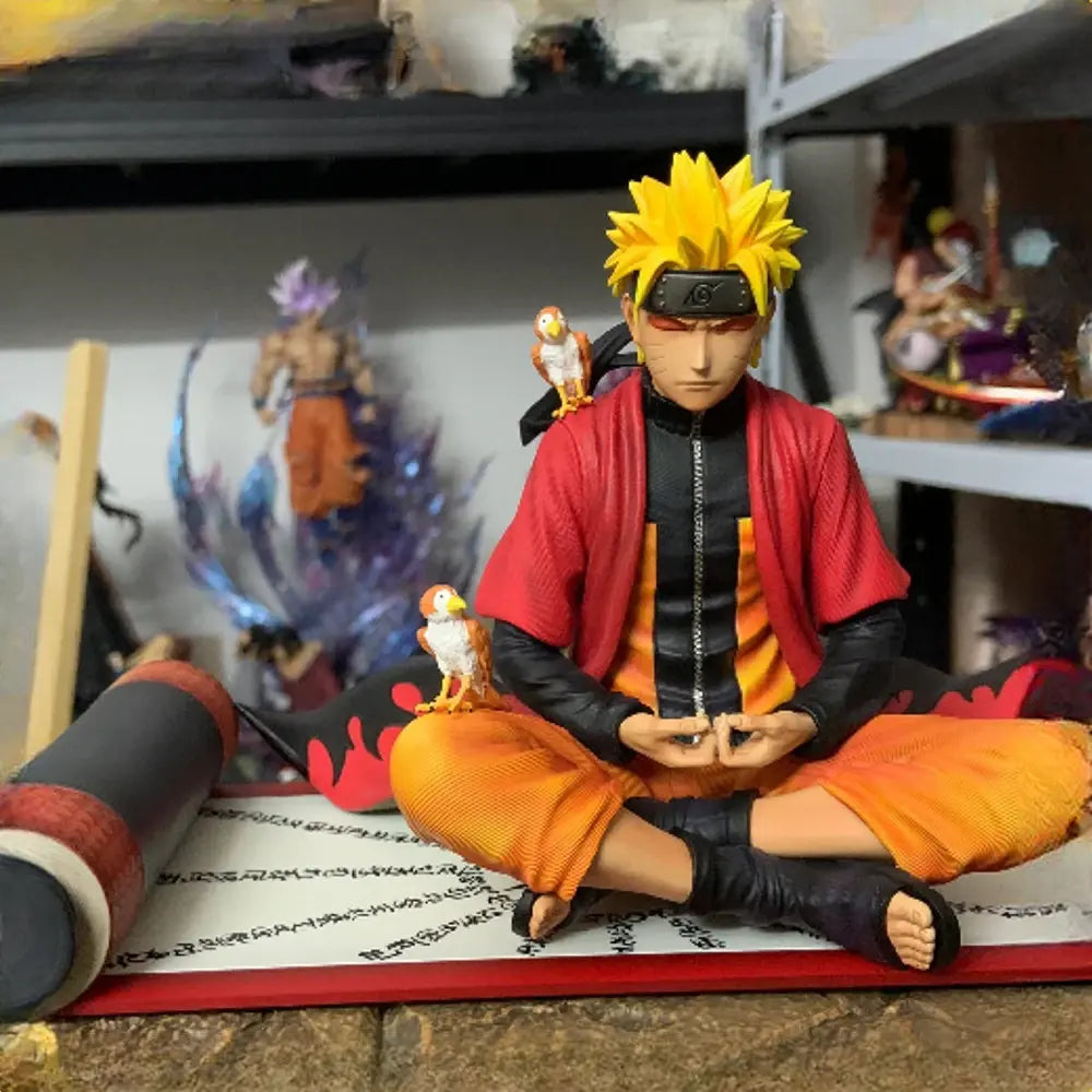 Figura Naruto Uzumaki en Meditación – Sabiduría y Poder en 16 cm