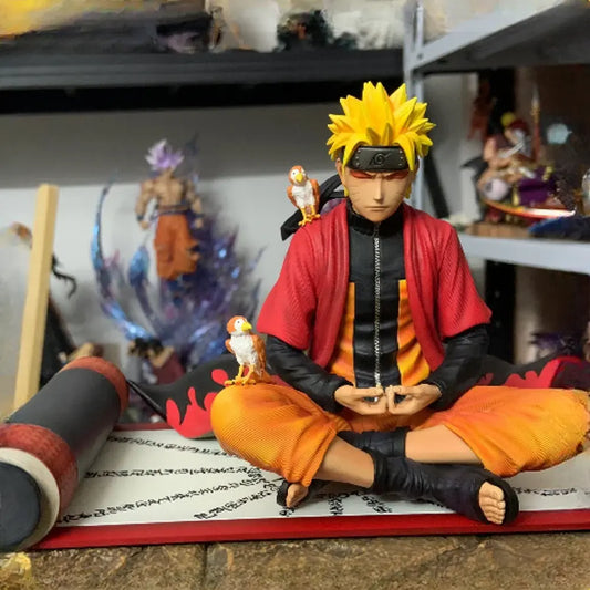 Figura Naruto Uzumaki en Meditación – Sabiduría y Poder en 16 cm