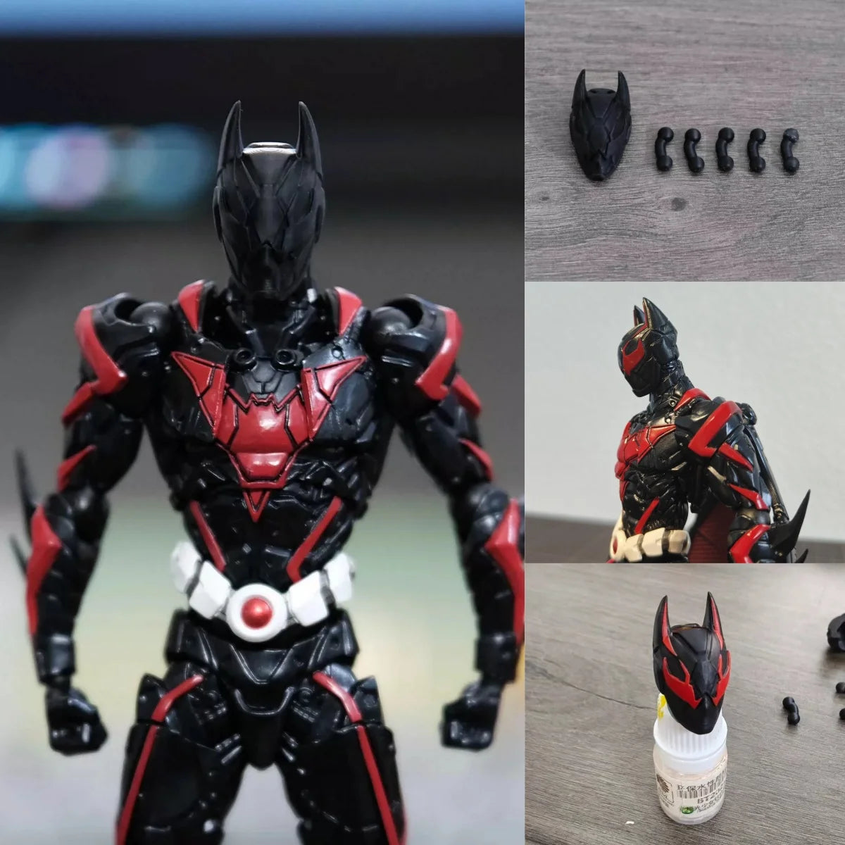 Futuristic Dark Knight Batman Armor Figure  Premium Action Figure with Accessories