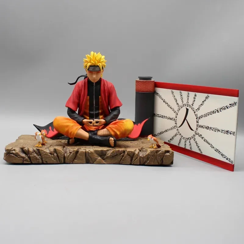 Figura Naruto Uzumaki en Meditación – Sabiduría y Poder en 16 cm
