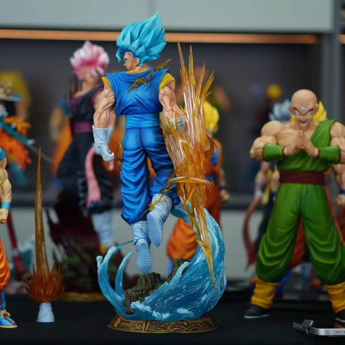 Figura Vegetto  Super Saiyan – 40 cm Edición Coleccionista con Cabeza Intercambiable
