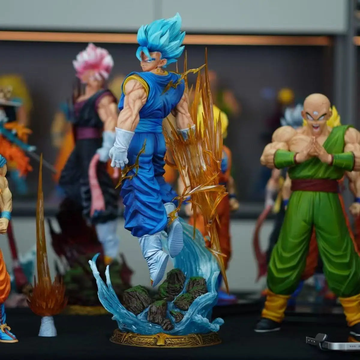 Figura Vegetto  Super Saiyan – 40 cm Edición Coleccionista con Cabeza Intercambiable