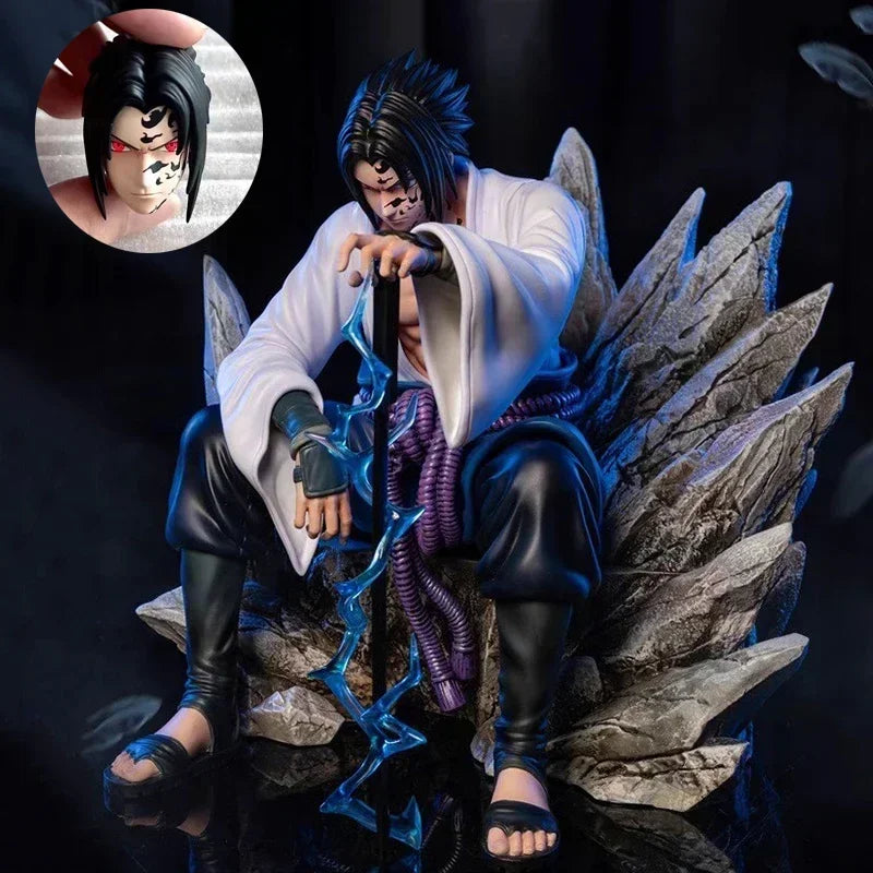 Sasuke Uchiha Lightning Power Statue – Naruto Shippuden Collector Figure  (Otra opción fuerte)