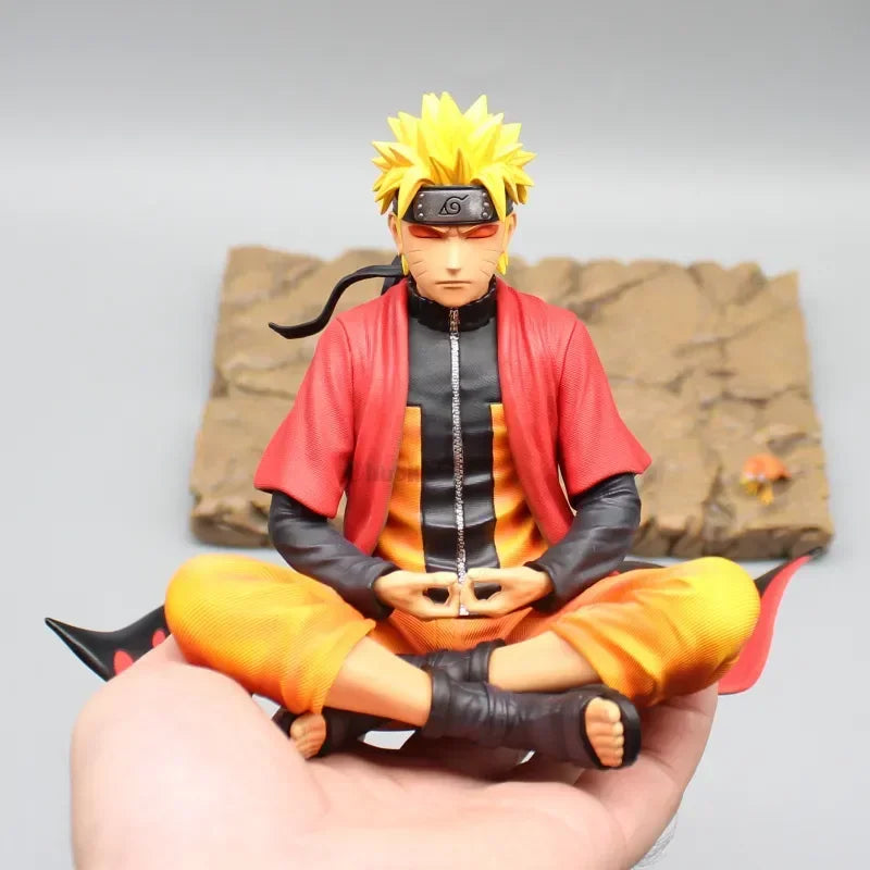 Figura Naruto Uzumaki en Meditación – Sabiduría y Poder en 16 cm