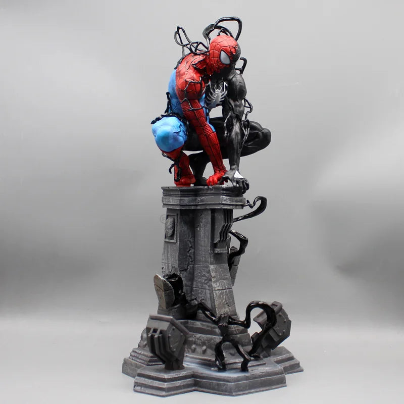 Ultimate Symbiote Spider-Man Statue – Half Venom Transformation | Premium Marvel Collectible