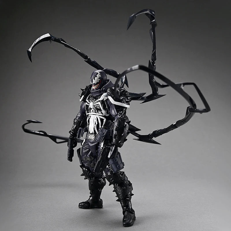 Agent Venom Tactical Figure – Marvel Dark Edition with Weapons & Symbiote Arms