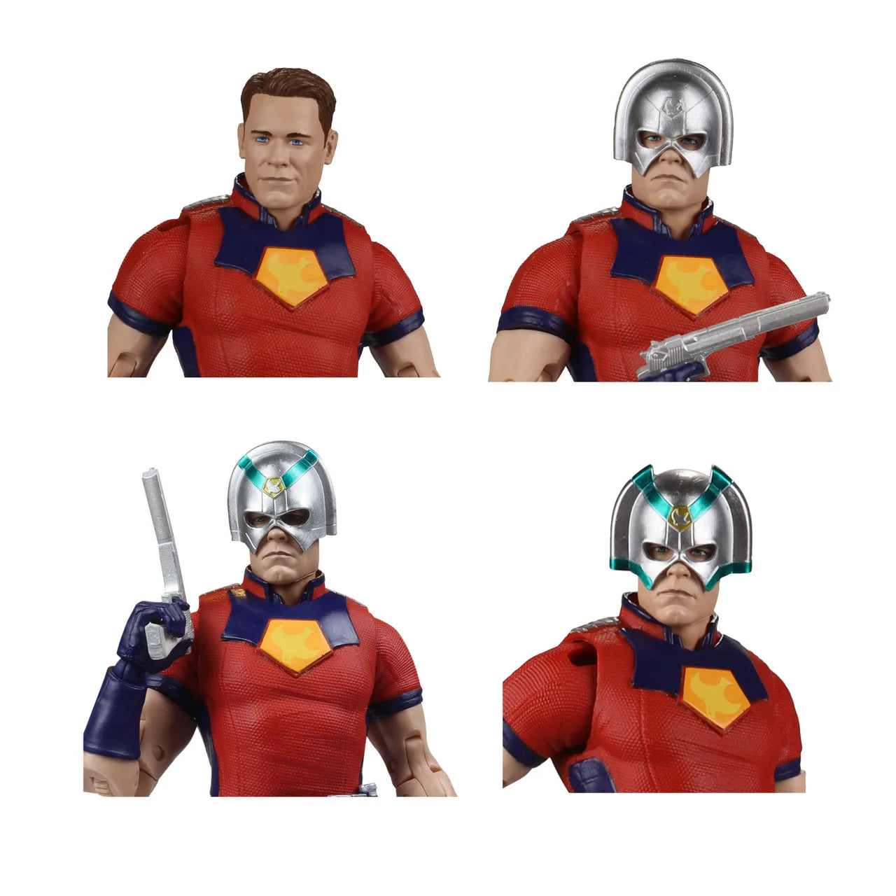 McFarlane Toys DC Multiverse – Peacemaker Edición Deluxe 18 cm | Figura de Acción Coleccionista (John Cena)