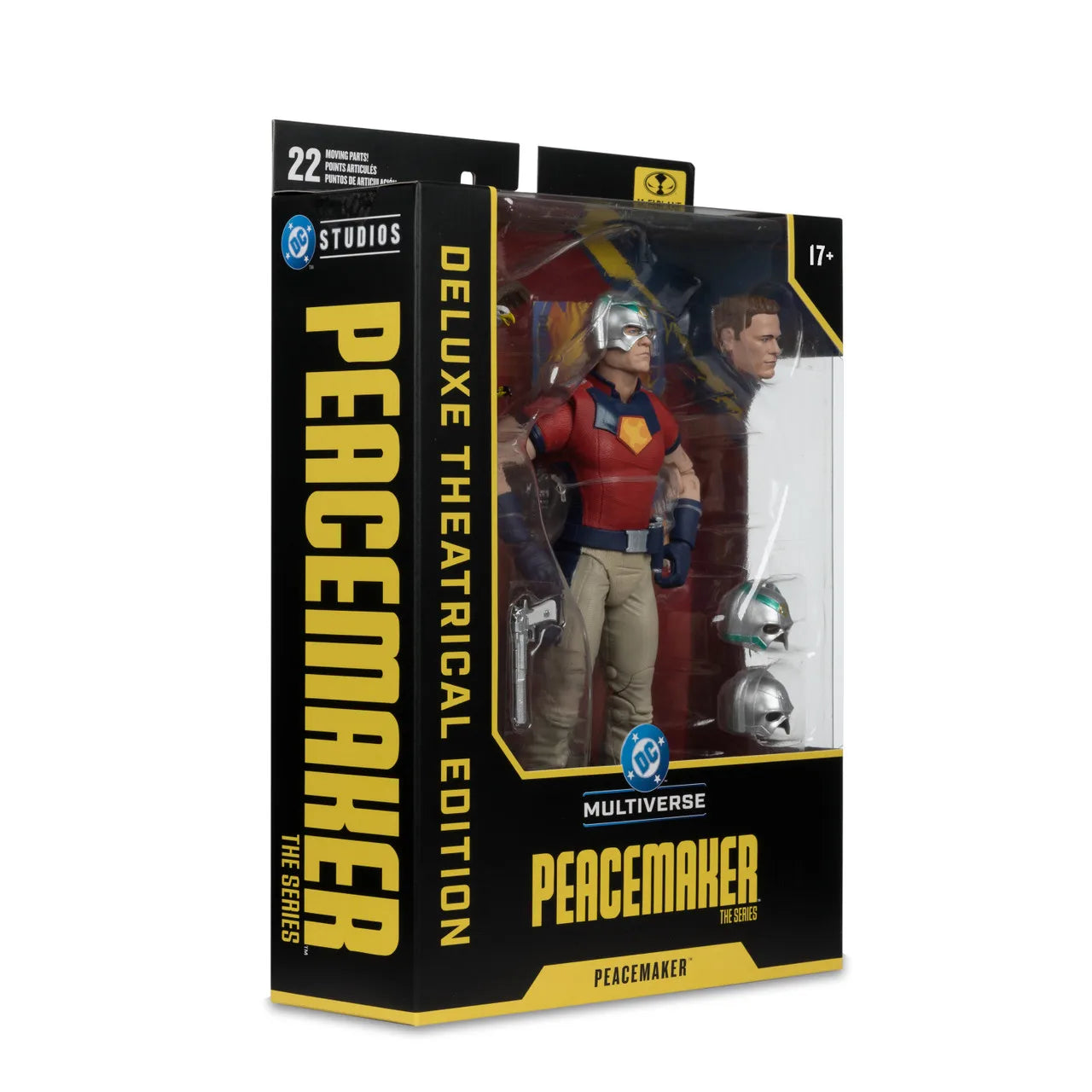 McFarlane Toys DC Multiverse – Peacemaker Edición Deluxe 18 cm | Figura de Acción Coleccionista (John Cena)