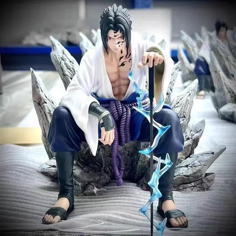 Sasuke Uchiha Lightning Power Statue – Naruto Shippuden Collector Figure  (Otra opción fuerte)