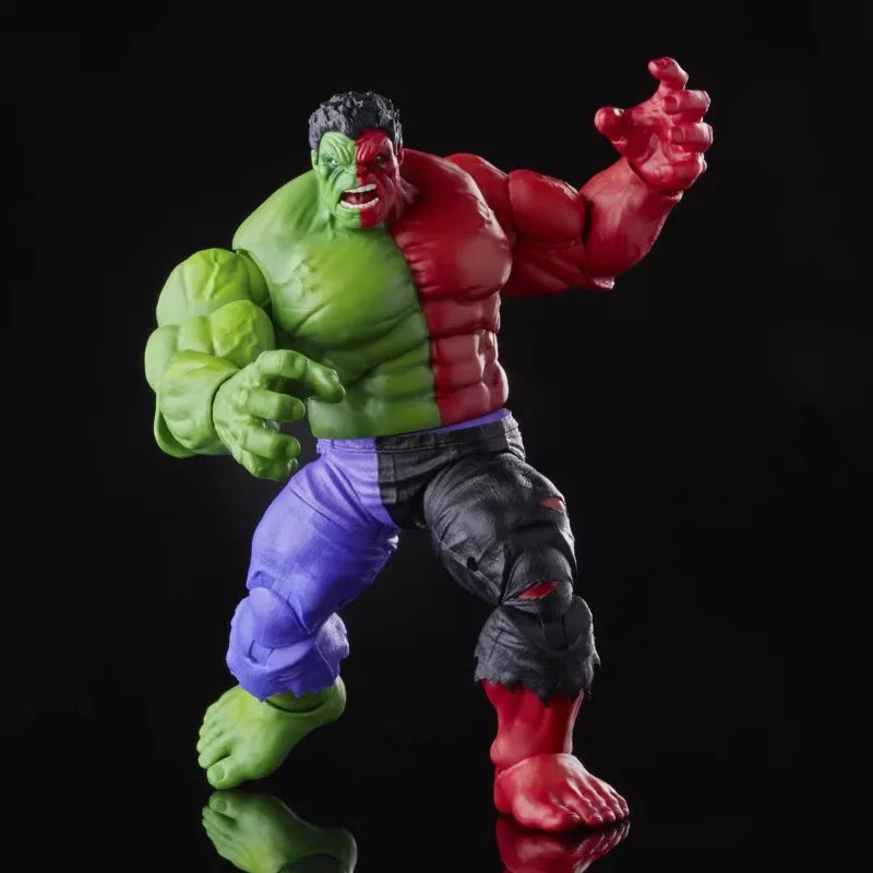 Split Hulk Figure – Dual Color Rage Edition | Unique Marvel Collectible
