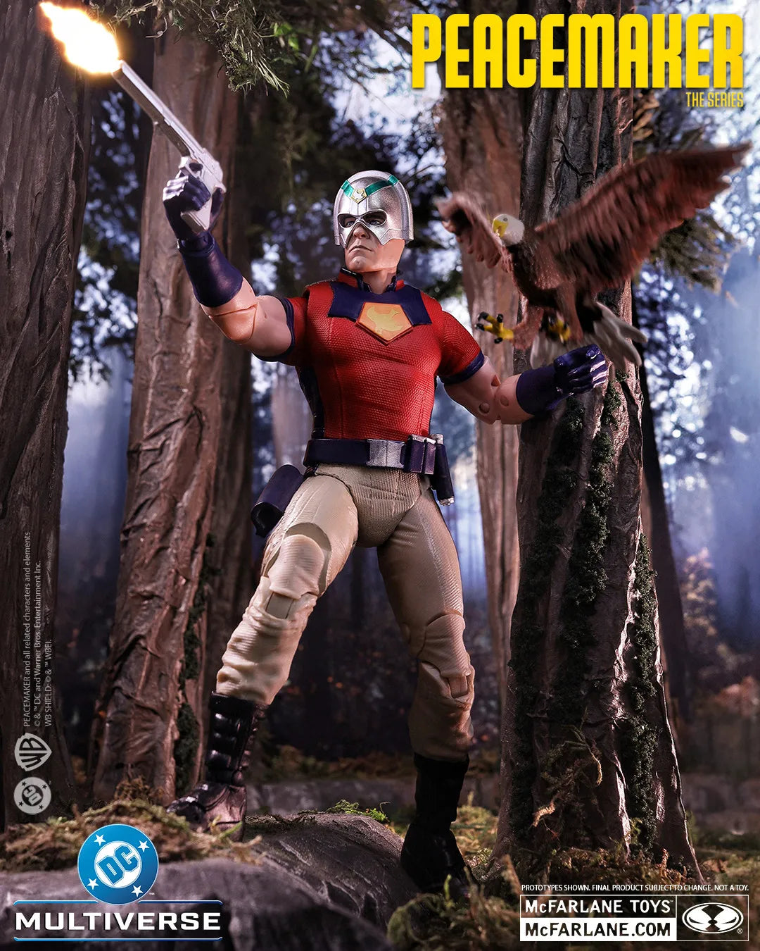 McFarlane Toys DC Multiverse – Peacemaker Edición Deluxe 18 cm | Figura de Acción Coleccionista (John Cena)