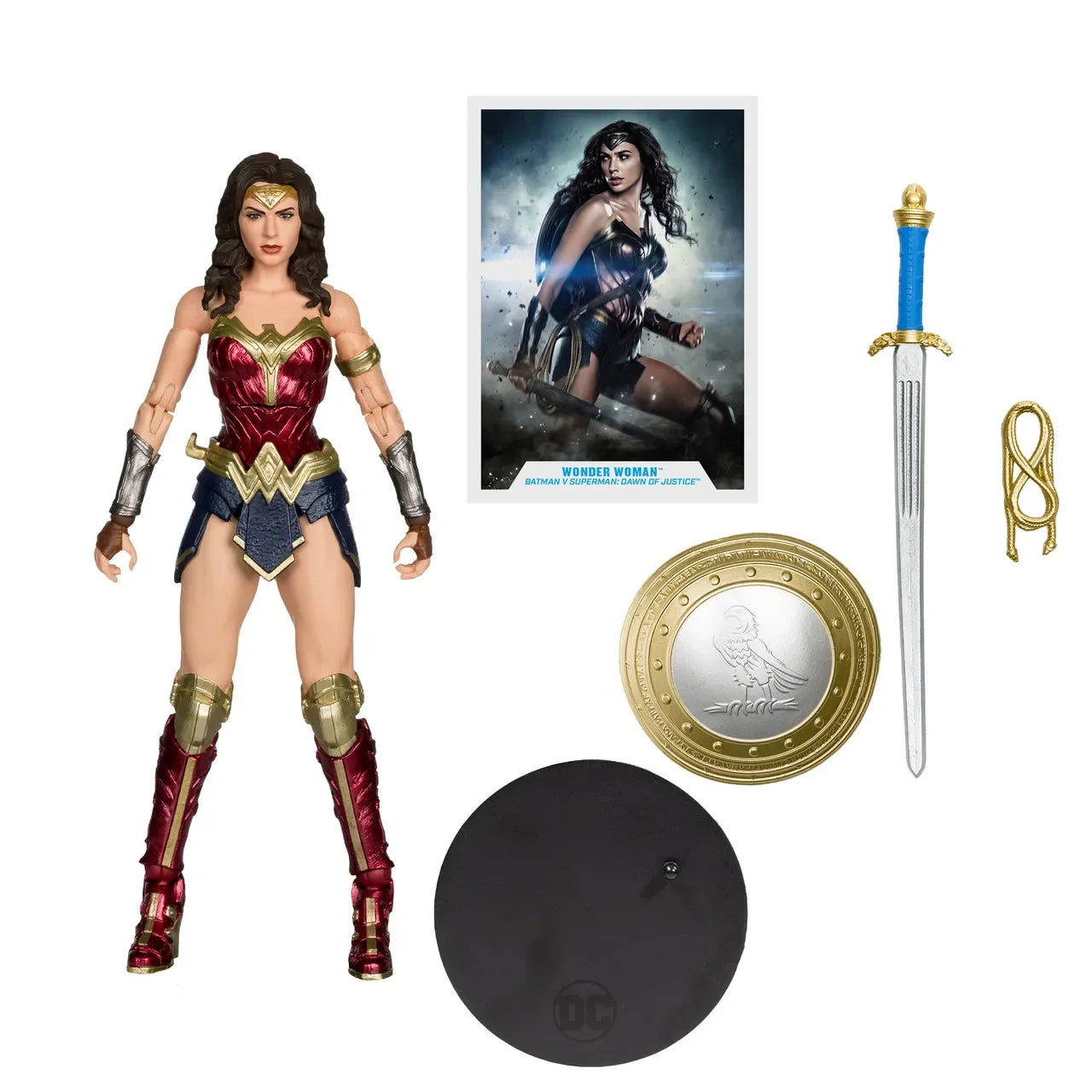 McFarlane Toys Batman v Superman: Dawn of Justice Wonder Woman/Batman Knightmare 18cm figura de acción regalos de modelo originales
