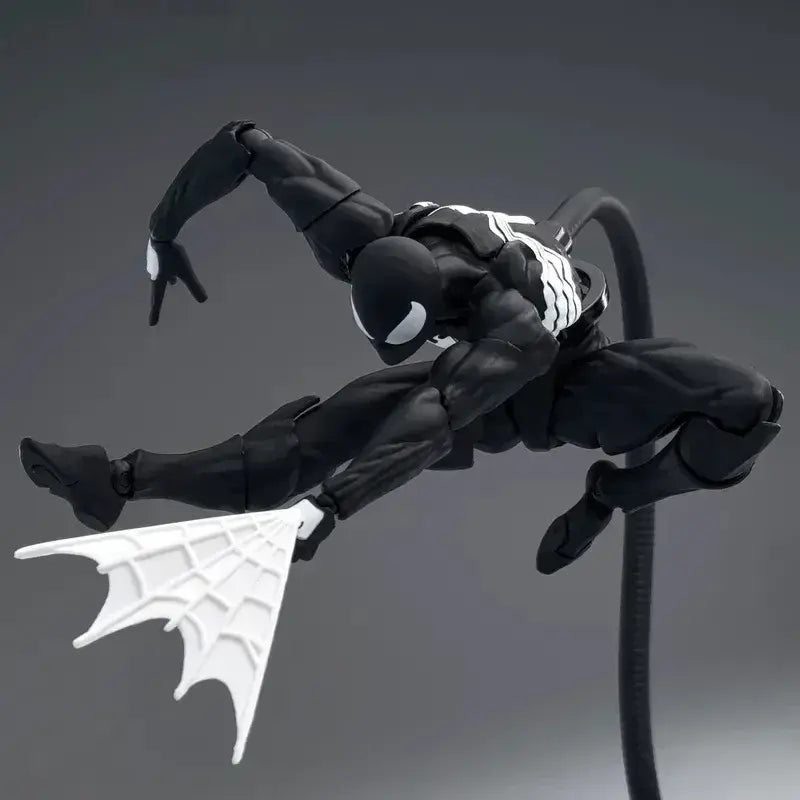 Figura Spider-Man Traje Negro (Symbiote Suit) – Mess Toys Original (Edición Coleccionista)
