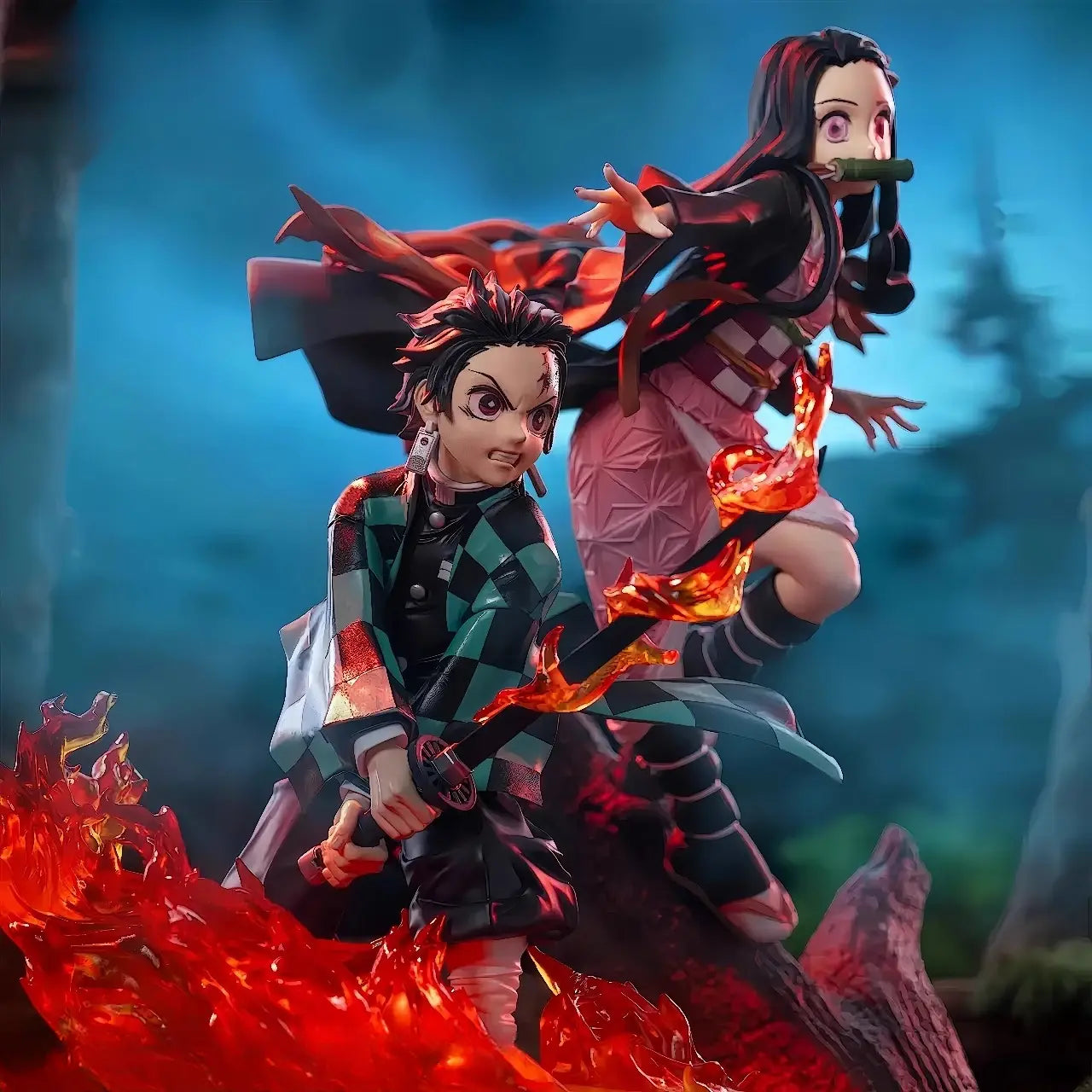 Figuras Demon Slayer – Tanjiro & Nezuko en Batalla (Edición Coleccionista)