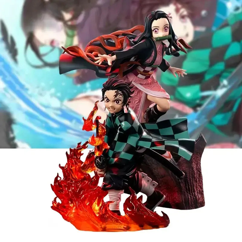 Figuras Demon Slayer – Tanjiro & Nezuko en Batalla (Edición Coleccionista)